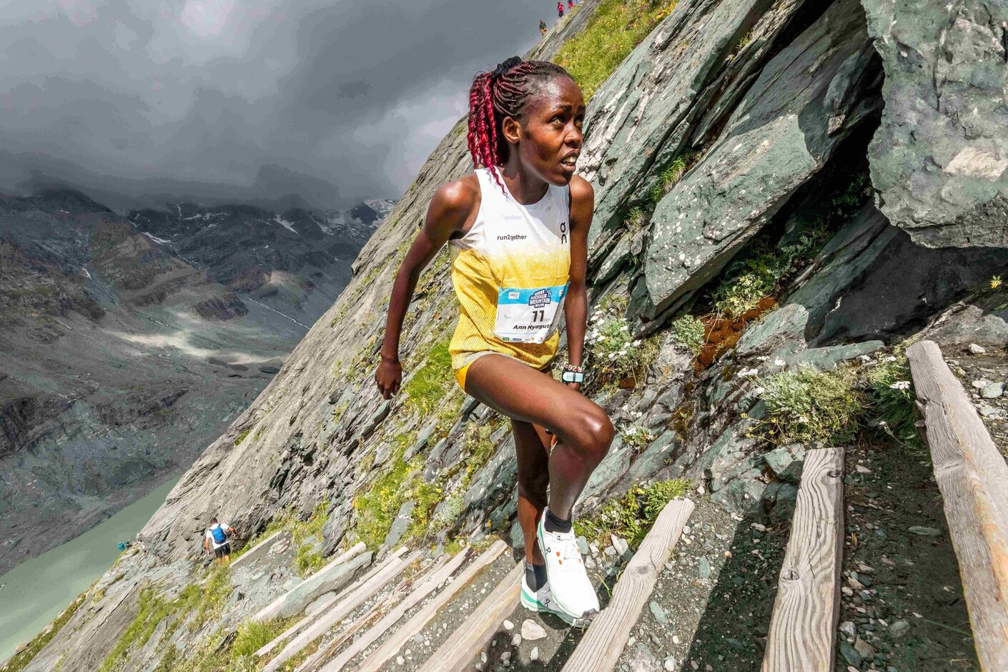 Die Siegerin des Grossglockner Mountain Run Hauptbewerbs bei den Damen heißt Ann Ndichu aus Kenia. (C) MJK/Gernot Gleiss Die Siegerin des Grossglockner Mountain Run Hauptbewerbs bei den Damen heißt Ann Ndichu aus Kenia. (C) MJK/Gernot Gleiss