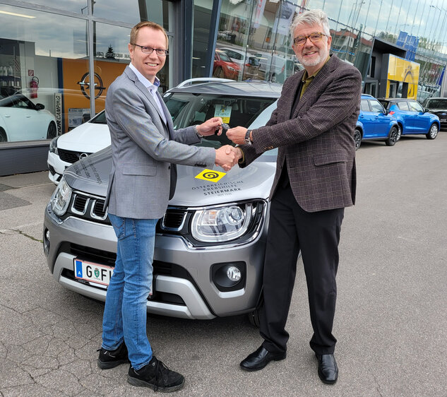 IGNIS Übergabe an die Krebshilfe Steiermark: Thomas Mosburger, Geschäftsführer Autohaus Fior (l.), und Christian Scherer, Geschäftsführer Krebshilfe Steiermark (r.). IGNIS Übergabe an die Krebshilfe Steiermark: Thomas Mosburger, Geschäftsführer Autohaus Fior (l.), und Christian Scherer, Geschäftsführer Krebshilfe Steiermark (r.).